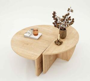 Dizajnový konferenčný stolík Baltenis 90 cm vzor zafírový dub