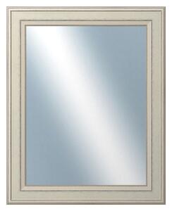 DANTIK - Zrkadlo v rámu, rozmer s rámom 40x50 cm z lišty STEP biela (3018)