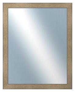 DANTIK - Zrkadlo v rámu, rozmer s rámom 40x50 cm z lišty KOSTKA platina (2785)