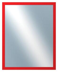 DANTIK - Zrkadlo v rámu, rozmer s rámom 40x50 cm z lišty PASTELKA červená rovná (2562)