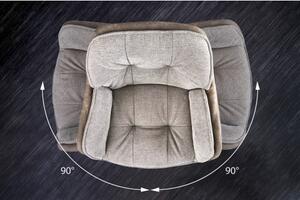 Stolička 41662 Lounger Vintage Taupe - otočná-Komfort-nábytok