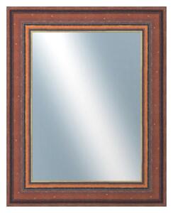 DANTIK - Zrkadlo v rámu, rozmer s rámom 40x50 cm z lišty ANGLIE hnedá Au Linka (612)