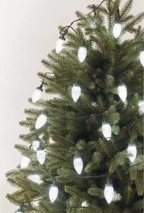 D5ZC01 EMOS Retro vianočná reťaz LED – šišky 9,8m zelený drôt, studená biela, 8 módov, IP44
