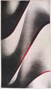 Bielo-čierny prateľný koberec 180x120 cm - Vitaus