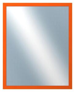 DANTIK - Zrkadlo v rámu, rozmer s rámom 40x50 cm z lišty PASTELKA oranžová rovná (2563)