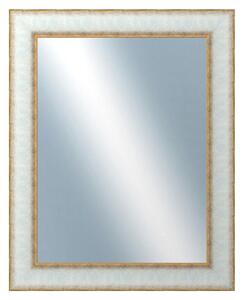 DANTIK - Zrkadlo v rámu, rozmer s rámom 40x50 cm z lišty DOPRODEJMETAL bielozlatá (3023)