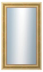 DANTIK - Zrkadlo v rámu, rozmer s rámom 60x100 cm z lišty KŘÍDLO veľké zlaté patina (2772)