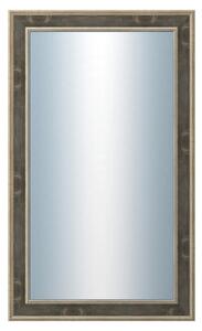 DANTIK - Zrkadlo v rámu, rozmer s rámom 60x100 cm z lišty TOOTH zlatá čierna (2780)