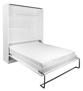 Sklápacia posteľ Modern vertikálna - 160x200 cm - biely mat