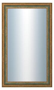 DANTIK - Zrkadlo v rámu, rozmer s rámom 60x100 cm z lišty HRAD zelená (3005)