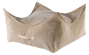 MeowBaby® menčestrový sedací vak štvorec, piesková farba