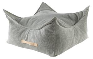 MeowBaby® menčestrový sedací vak štvorec, sivá farba