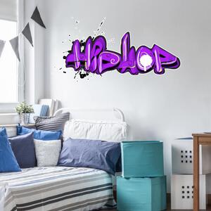 INSPIO-textilná prelepiteľná nálepka - Nálepky na stenu Hip Hop