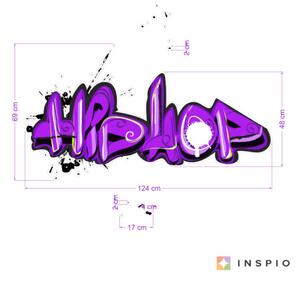 INSPIO-textilná prelepiteľná nálepka - Nálepky na stenu Hip Hop