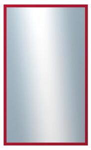 DANTIK - Zrkadlo v rámu, rozmer s rámom 60x100 cm z lišty PERLA červená lesklá (2878)