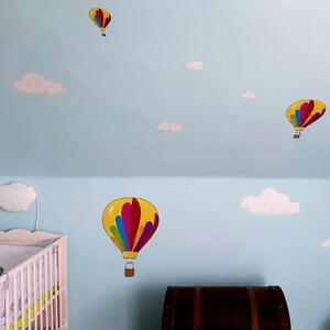 INSPIO-textilná prelepiteľná nálepka - Nálepka na stenu - Teplovzdušný Balón I