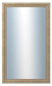 DANTIK - Zrkadlo v rámu, rozmer s rámom 60x100 cm z lišty KŘÍDLO malé strieborné patina (2775)