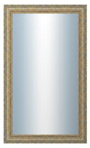 DANTIK - Zrkadlo v rámu, rozmer s rámom 60x100 cm z lišty ZVRATNÁ bielozlatá plast (3067)