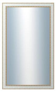 DANTIK - Zrkadlo v rámu, rozmer s rámom 60x100 cm z lišty DOPRODEJMETAL bielozlatá (3023)