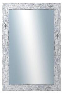 DANTIK - Zrkadlo v rámu, rozmer s rámom 60x120 cm z lišty Travertino strieborné (2893)