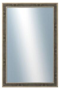 DANTIK - Zrkadlo v rámu, rozmer s rámom 60x120 cm z lišty TOOTH zlatá čierna (2780)
