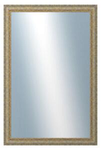 DANTIK - Zrkadlo v rámu, rozmer s rámom 60x120 cm z lišty ZVRATNÁ bielozlatá plast (3067)