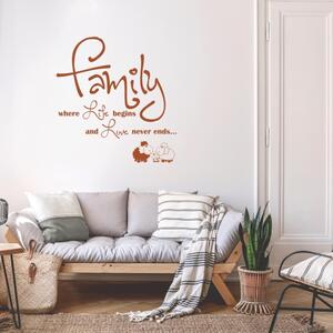 INSPIO-výroba darčekov a dekorácií - Nálepky na stenu - Family