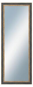 DANTIK - Zrkadlo v rámu, rozmer s rámom 60x160 cm z lišty ZVRATNÁ modrozlatá plast (3068)