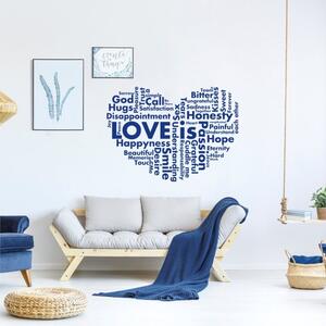 INSPIO-výroba darčekov a dekorácií - Samolepiace tapety na stenu - Love is