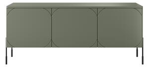 Trojdverová TV skrinka s úložným priestorom Sonatia 150 - Olivová