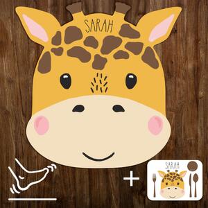 Podložky pre deti na hranie - Žltá žirafa