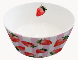 Malá miska z nového kostného porcelánu Strawberry & Stripes