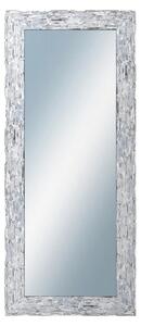 DANTIK - Zrkadlo v rámu, rozmer s rámom 60x140 cm z lišty Travertino strieborné (2893)