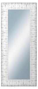DANTIK - Zrkadlo v rámu, rozmer s rámom 60x140 cm z lišty SAUDEK biela čierne čiary (2512)