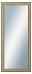 DANTIK - Zrkadlo v rámu, rozmer s rámom 60x140 cm z lišty ZVRATNÁ bielozlatá plast (3067)