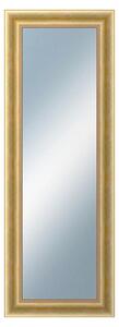 DANTIK - Zrkadlo v rámu, rozmer s rámom 50x140 cm z lišty KŘÍDLO veľké zlaté patina (2772)