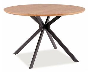 Jedálenský stôl OSTIR dub/čierna