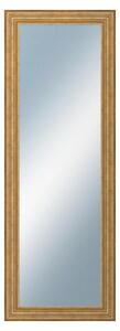 DANTIK - Zrkadlo v rámu, rozmer s rámom 50x140 cm z lišty HRAD zlatá patina (2822)