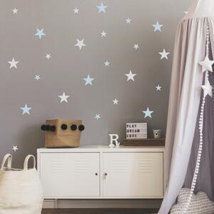 Modré hviezdičky - nálepky na stenu pre chlapca