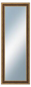 DANTIK - Zrkadlo v rámu, rozmer s rámom 50x140 cm z lišty KLASIK hnedá (3004)