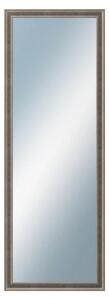 DANTIK - Zrkadlo v rámu, rozmer s rámom 50x140 cm z lišty TOOTH malá striebornočierna (3164)