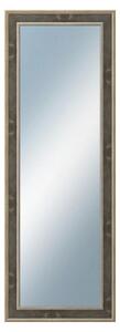 DANTIK - Zrkadlo v rámu, rozmer s rámom 50x140 cm z lišty TOOTH zlatá čierna (2780)