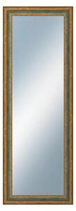 DANTIK - Zrkadlo v rámu, rozmer s rámom 50x140 cm z lišty HRAD zelená (3005)