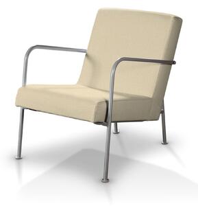 Poťah na kreslo Ikea PS farba produktu krémová látka lesklá, zapletaná