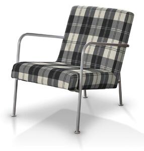 Poťah na kreslo Ikea PS farba produktu čierna látka zapletaná, vzorované