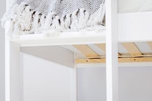 Trojposchodová posteľ pre deti Ted 90 x 200 cm - biela