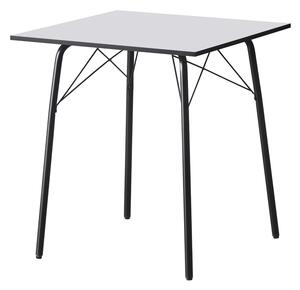 Jedálenský stôl Nalak Typ 1 70 - biela / čierna