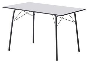 Jedálenský stôl Nalak Typ 2 120x75 cm - biela / čierna