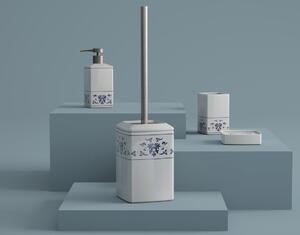 Gedy, CIXI WC kefa na postavenie, porcelán, modrá/biela, CX3389