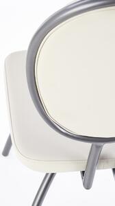 Jedálenská stolička K298 - svetlosivá / grafit